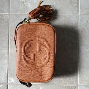 Brown  inspired disco bag